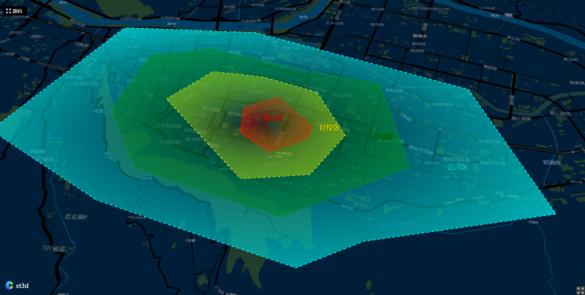 cesiumxt3d区域标注