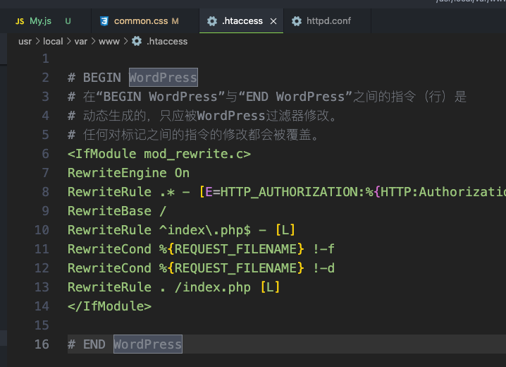 wordpress+apache搭建问题总结