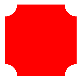 纯css简单实现四角内凹圆角