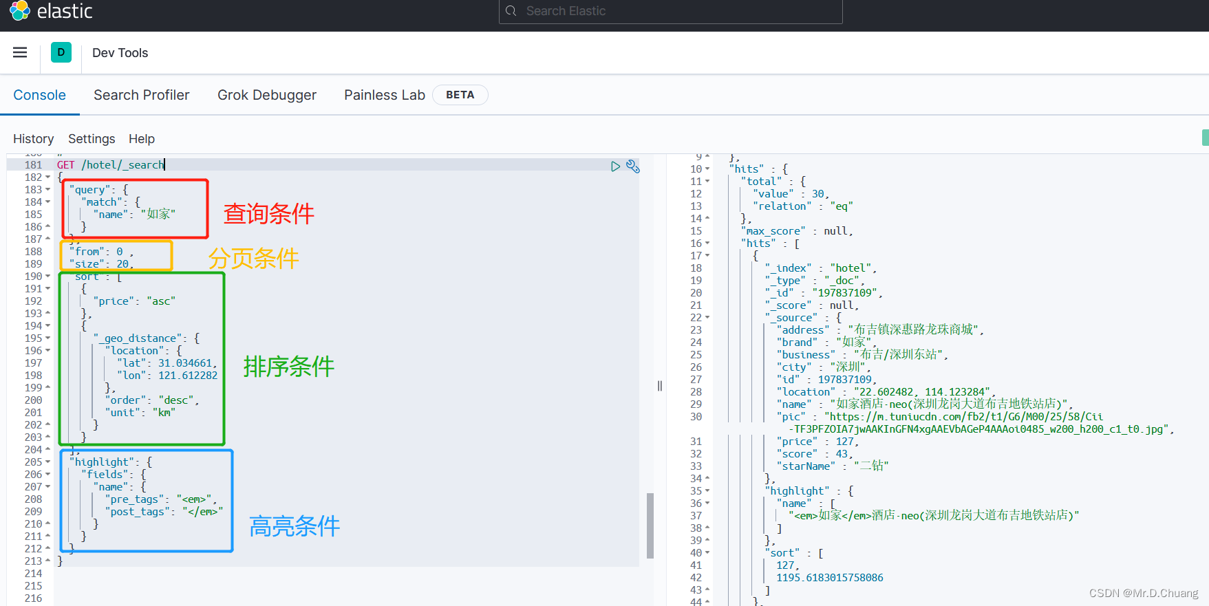 SpringCloud：ElasticSearch之搜索结果处理