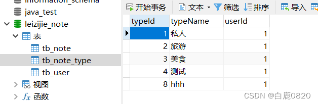 sql知识点复习以及项目中的例子