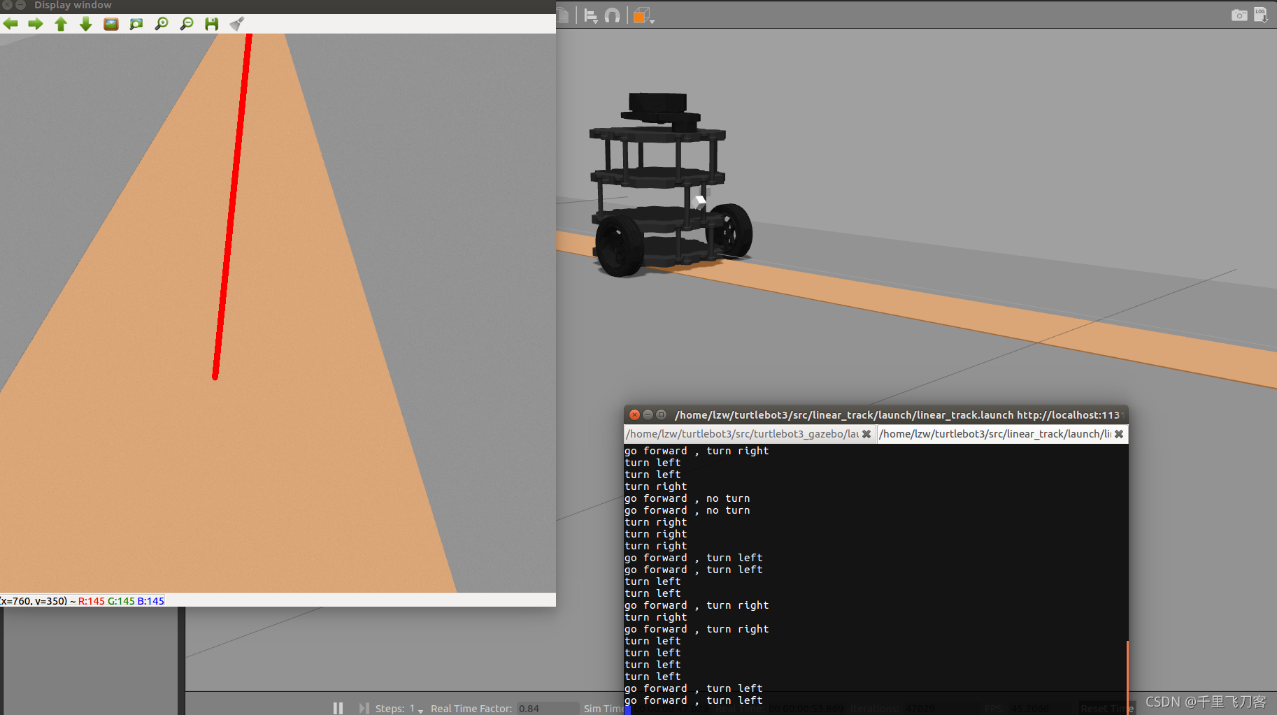 gazebo实现小车巡线_gazebo巡线-CSDN博客