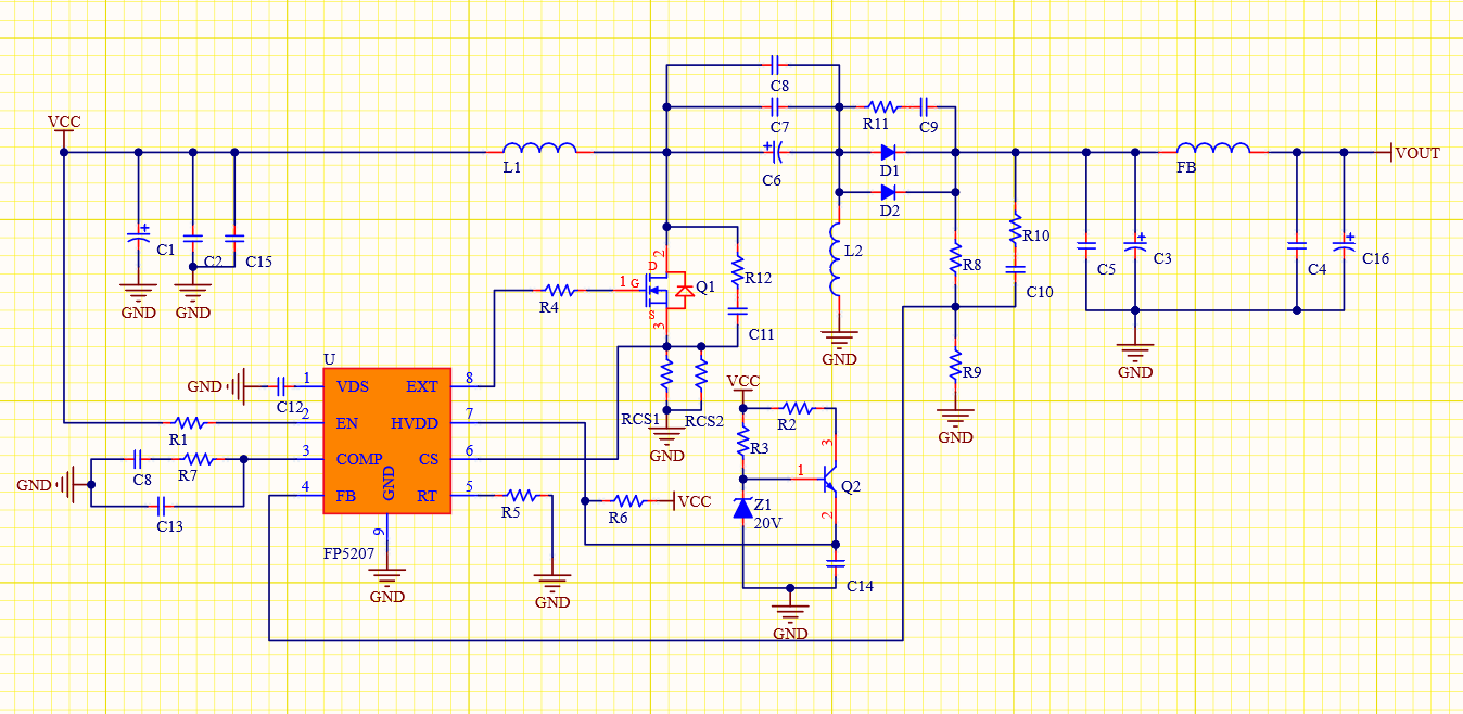 远翔fp5207 升降压 芯片