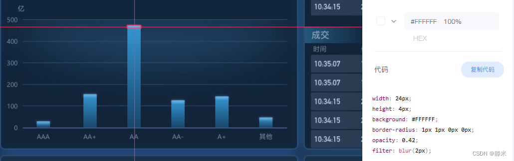 Echarts柱状图渐变色问题变通