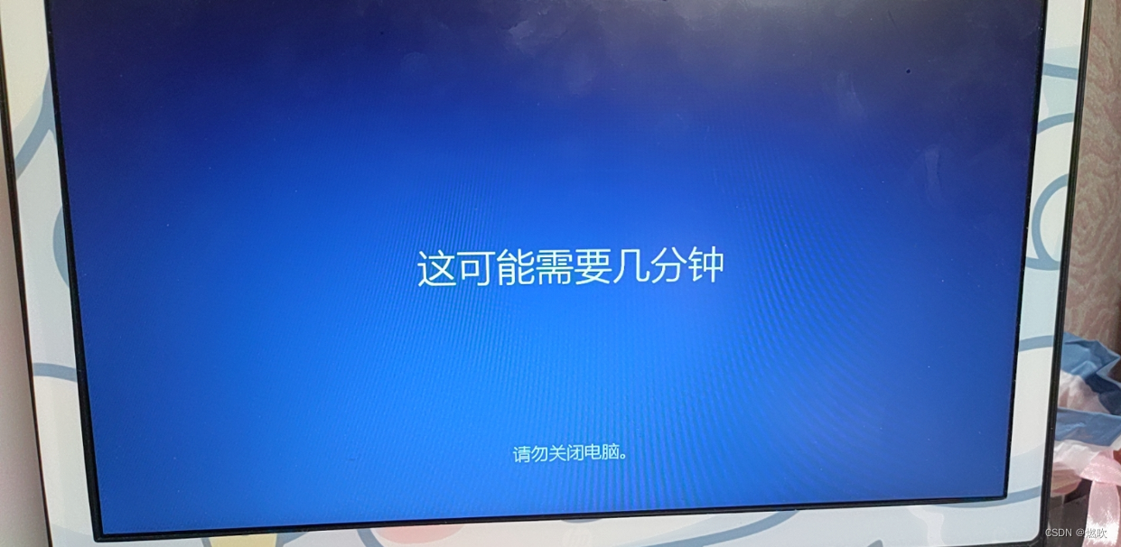 正在执行最后的系统设置