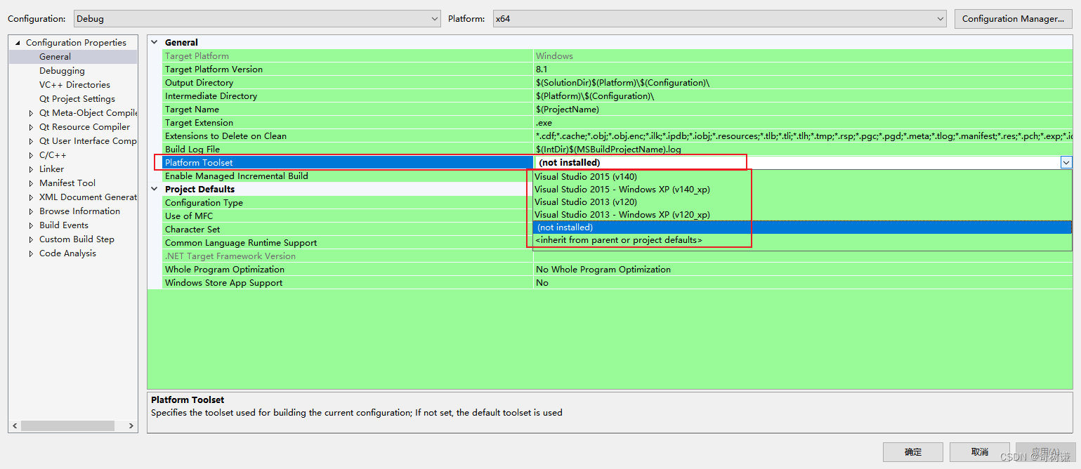 VS2015 MSB4018错误解决方法