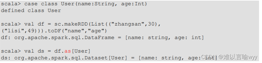 Spark SQL dataframe和dataset