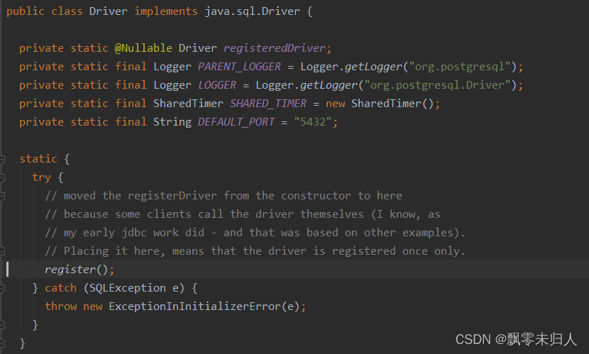 数据库直连提示 No suitable driver found for jdbc:postgresql