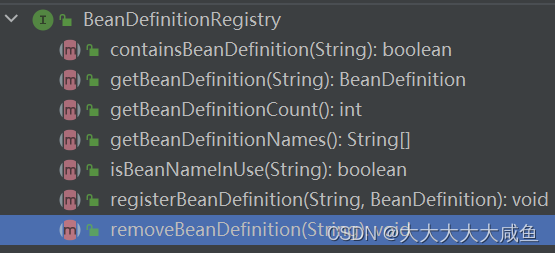 BeanDefinitionRegistry