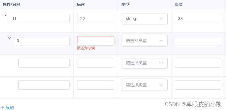 Element表单嵌套树形表格的校验问题