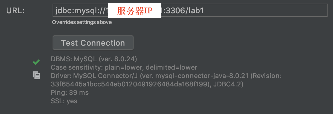 如何连接远程服务器上的数据库