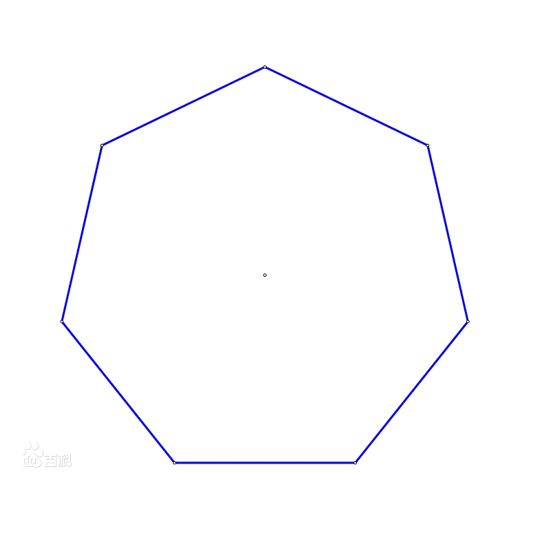 怎样画正七边形图片