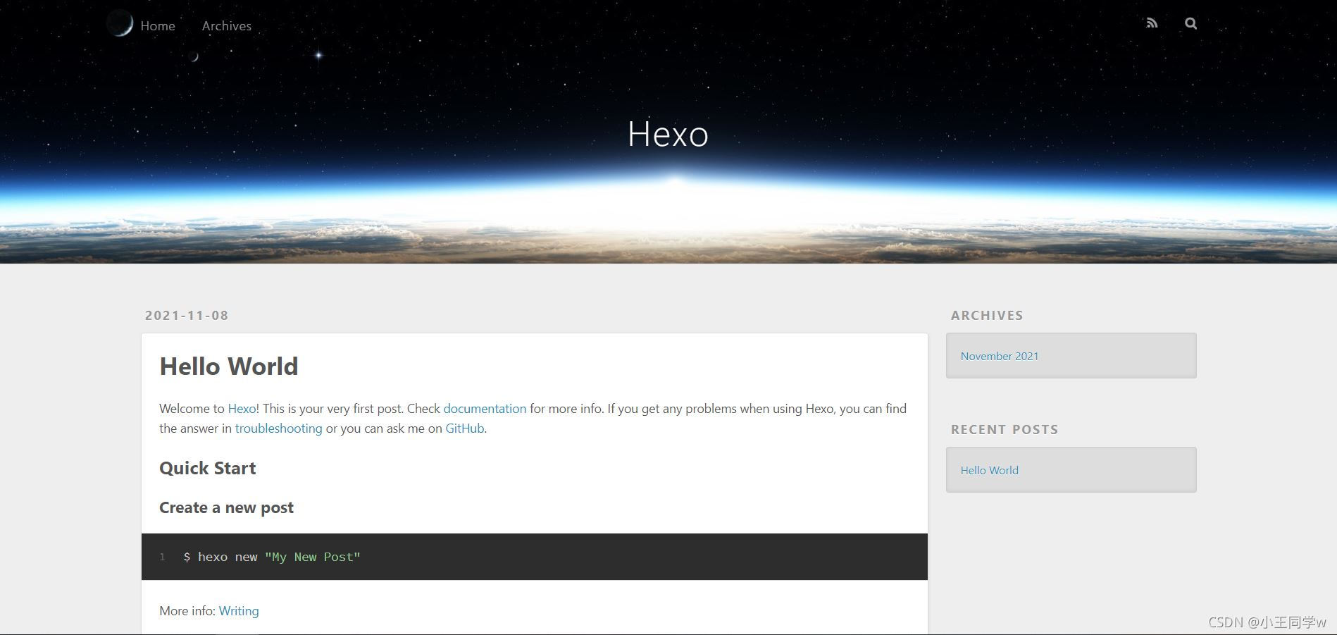 Hexo+GitHub网站搭建