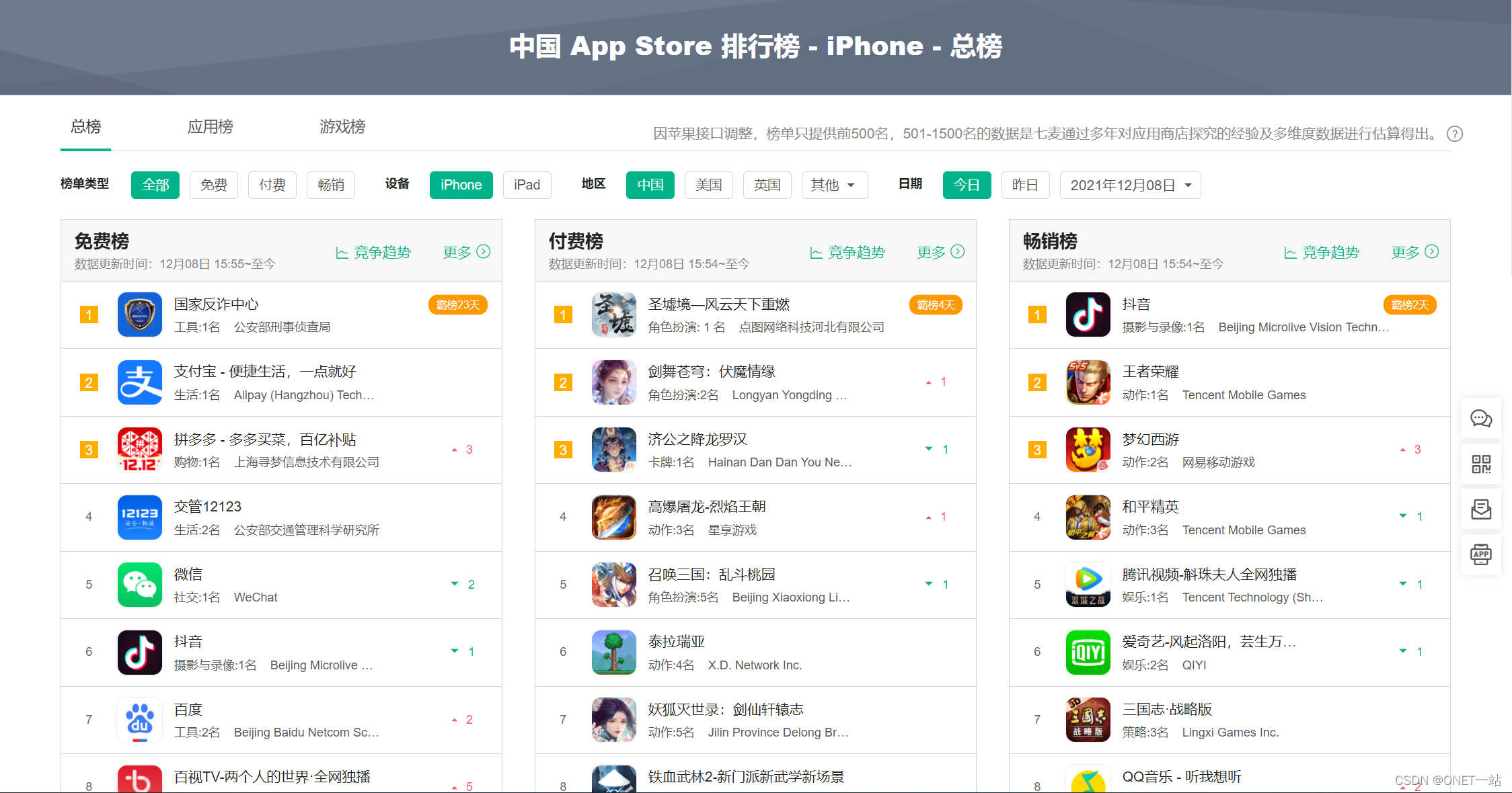 App Store冒险免费榜，一键尽览榜单风云-七麦数据