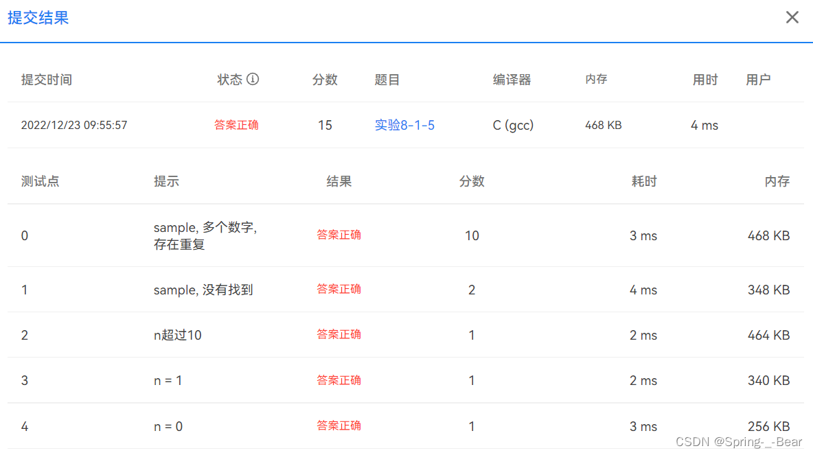 [PTA]实验8-1-5 在数组中查找指定元素
