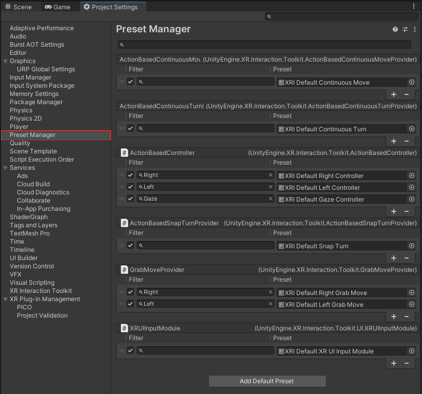 Unity之OpenXR+XR Interaction Toolkit接入Pico VR一体机