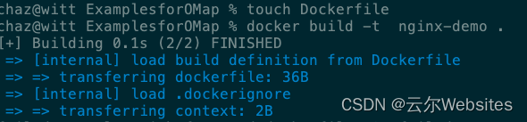 touch Dockerfile