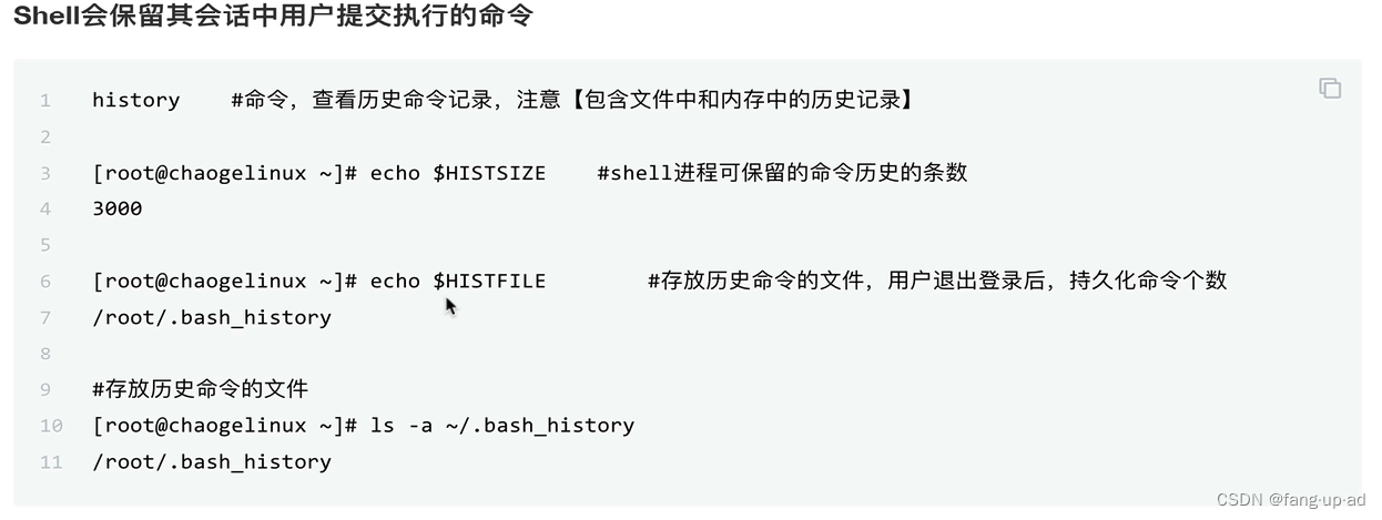 运维语言、bash特性、history命令