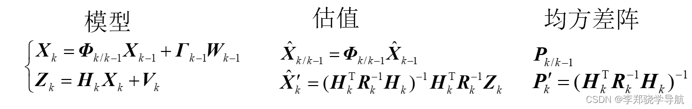 [外链图片转存失败,源站可能有防盗链机制,建议将图片保存下来直接上传(img-2k3jSiLx-1686018047371)(卡尔曼滤波与组合导航原理（六）信息滤波与信息融合.assets/1686017767586.png)]