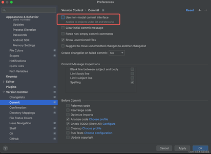 android studio git没有显示Local Changes界面_studio git 的 local changes 不显示