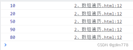 for i 遍历