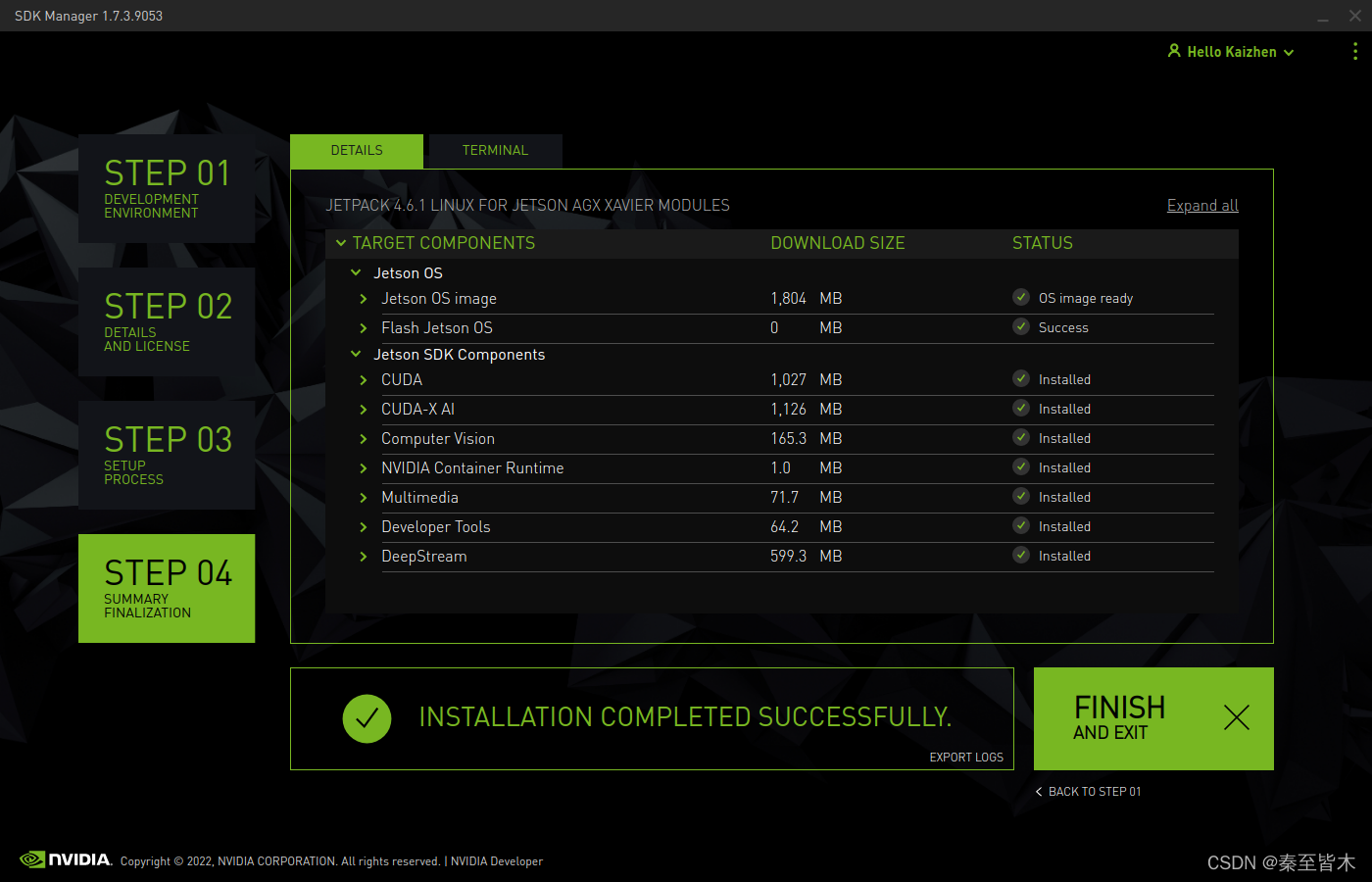 Install Success