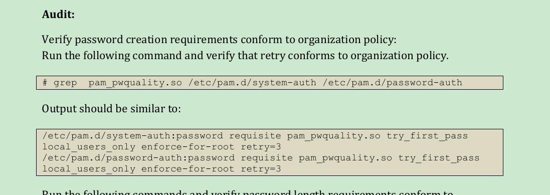 密码复杂度设置