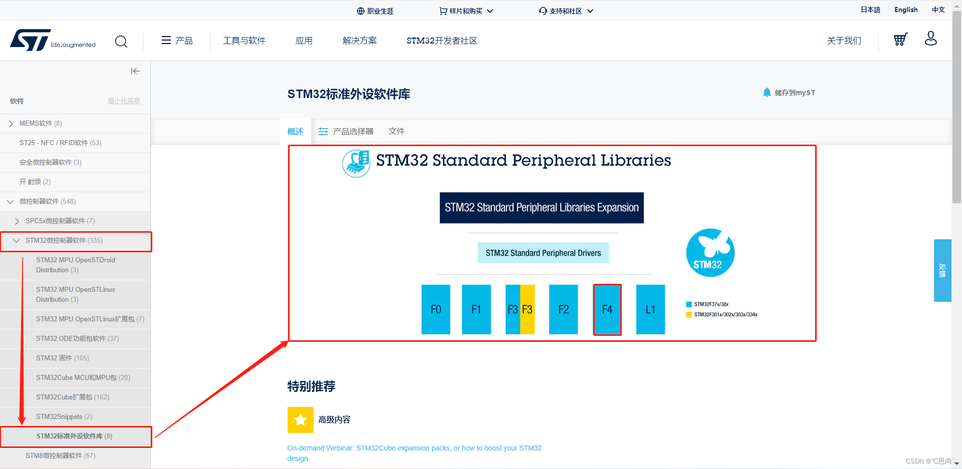 STM32系列芯片的SDK下载选择