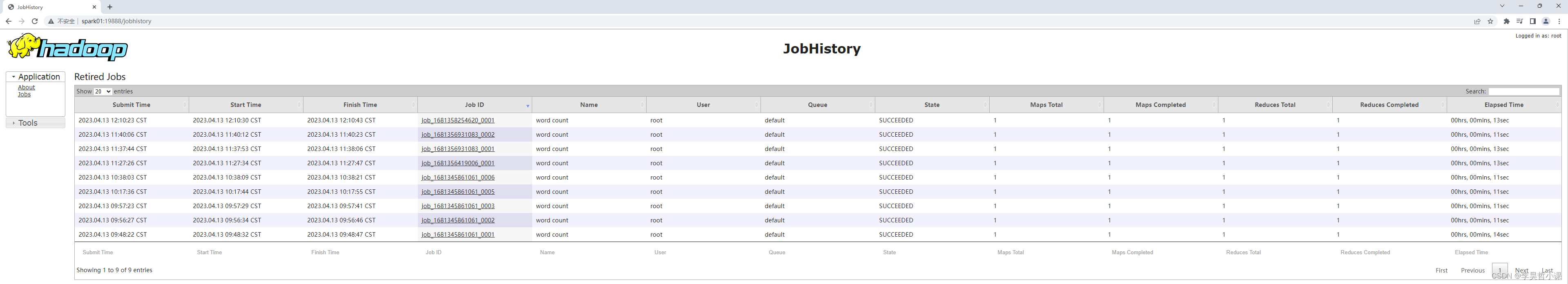 hadoop histotryserver