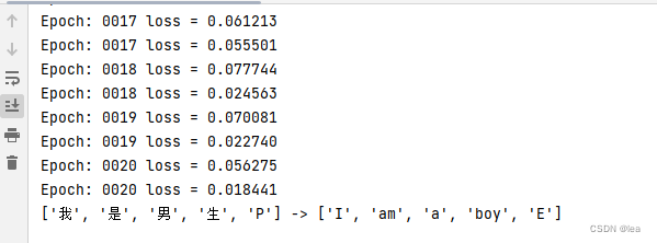 Transformer代码实现机器翻译示例（注意：encoderinput，decoderinput，decoderoutput：训练标签设定）transformer机器翻译代码实现