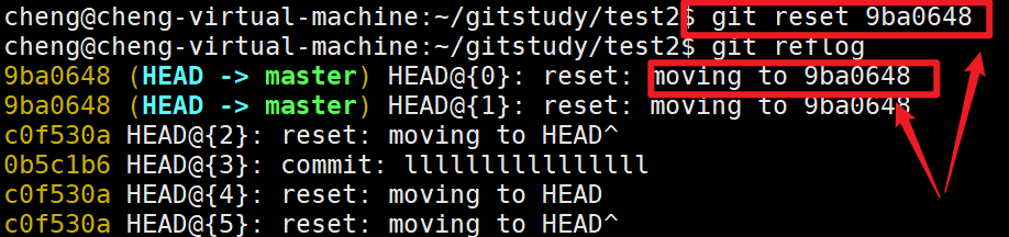 git reset