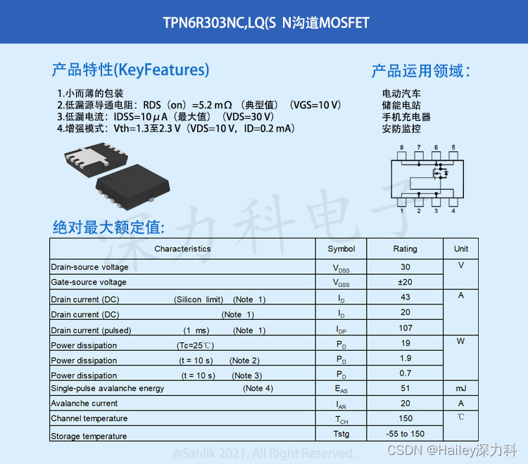 东芝低导通电阻N沟道MOSFET 为智能穿戴设备赋能