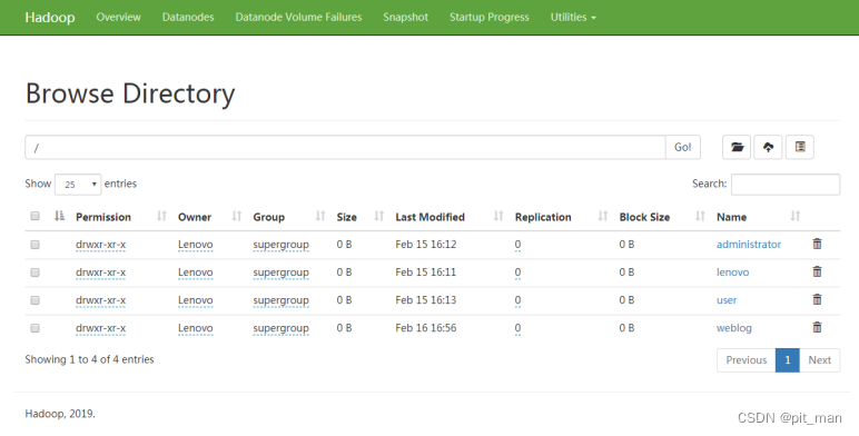 windows系统下安装伪分布式Hadoop3.x