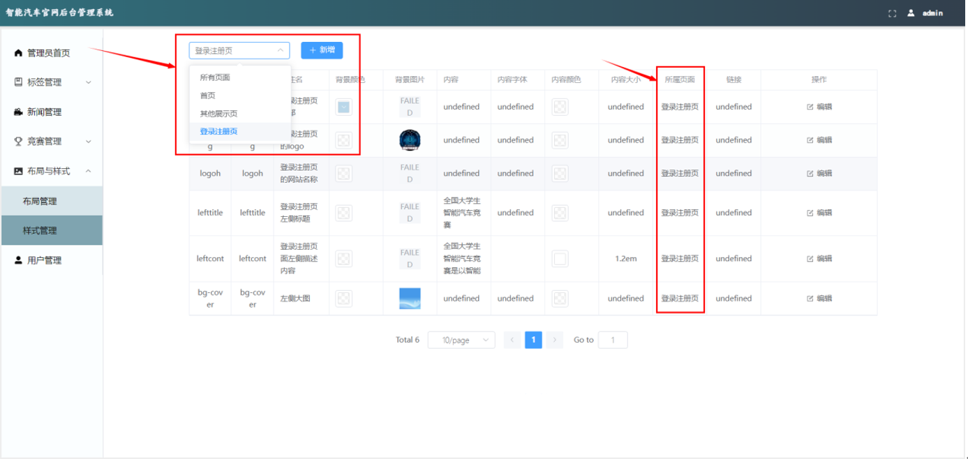 ▲ 图1.7.37 登录注册页样式控制