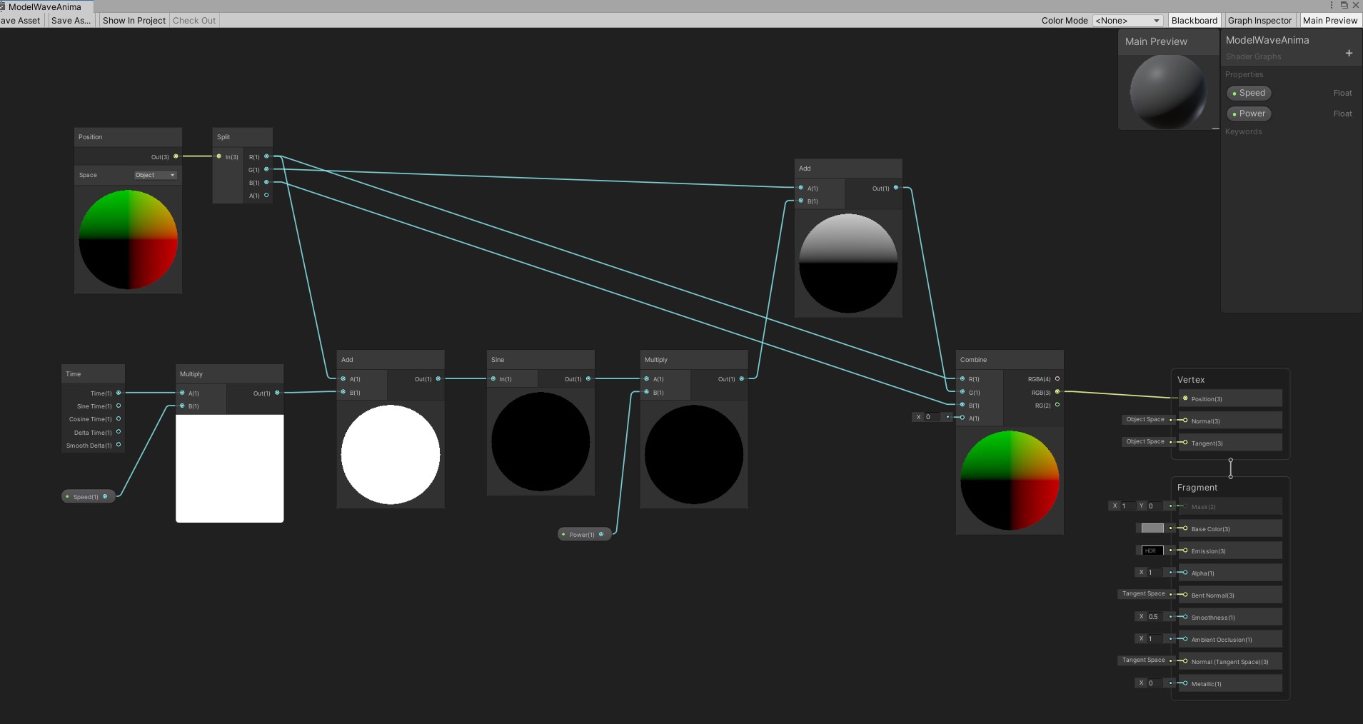 ShaderGraph(顶点波浪动画)_shader Graph 顶点动画给不上-CSDN博客