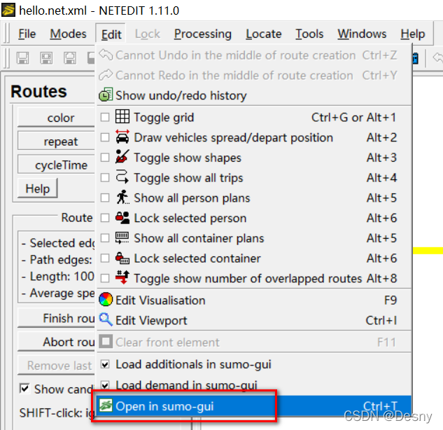 【SUMO学习】初级 Hello World_sumo教程-CSDN博客
