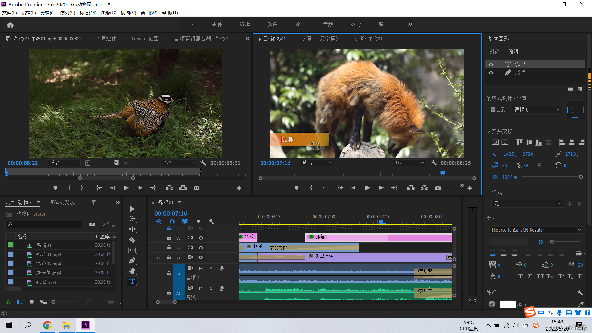 pr初级实战:动物园