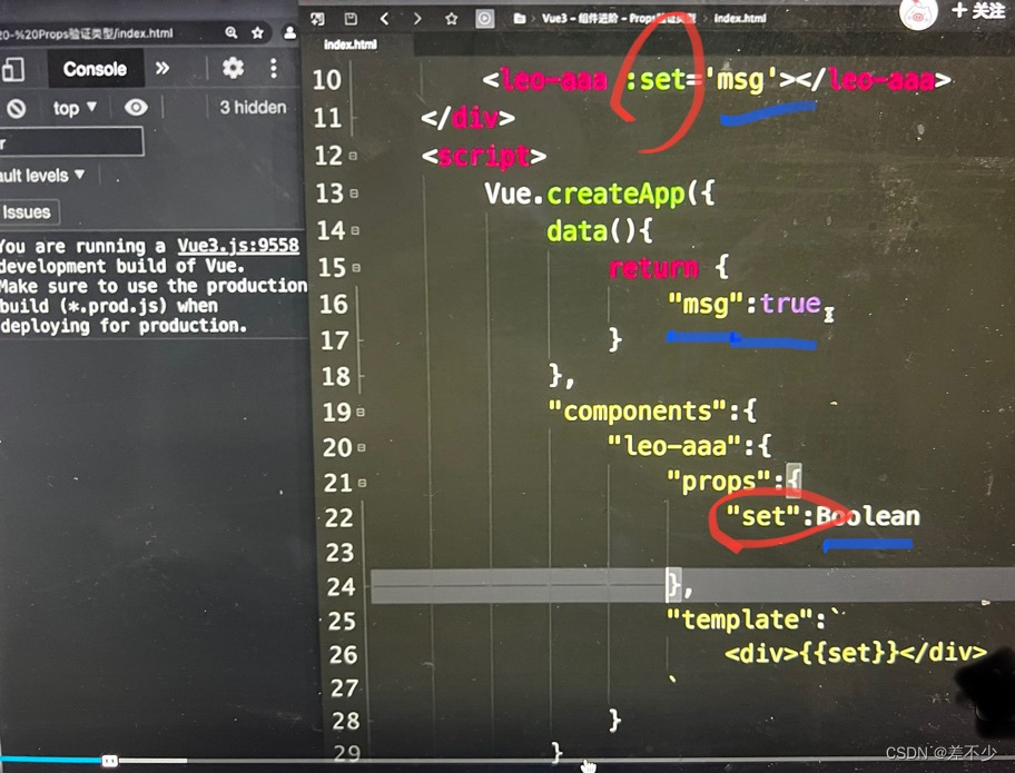 vue3自定义组件上的props验证类型_vue props type jsonCSDN博客