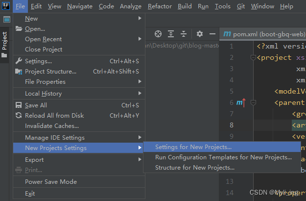 Nueva configuración de archivos