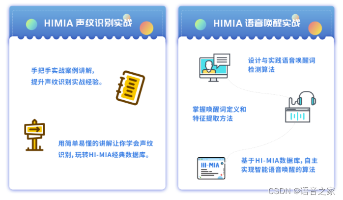 HIMIA 声纹识别&唤醒词识别实战 | 双开课