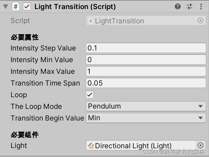 Unity工具——LightTransition(光照过渡)