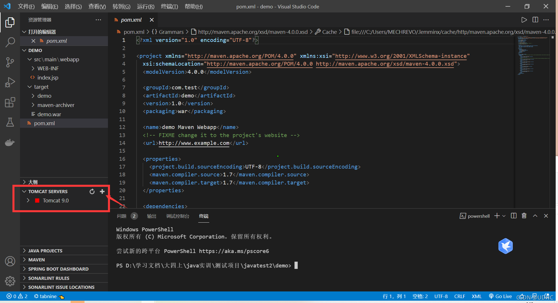 VSC/VS Code 配置java环境 (Maven、spring boot、Tomcat)_vs配置本地jdk-CSDN博客