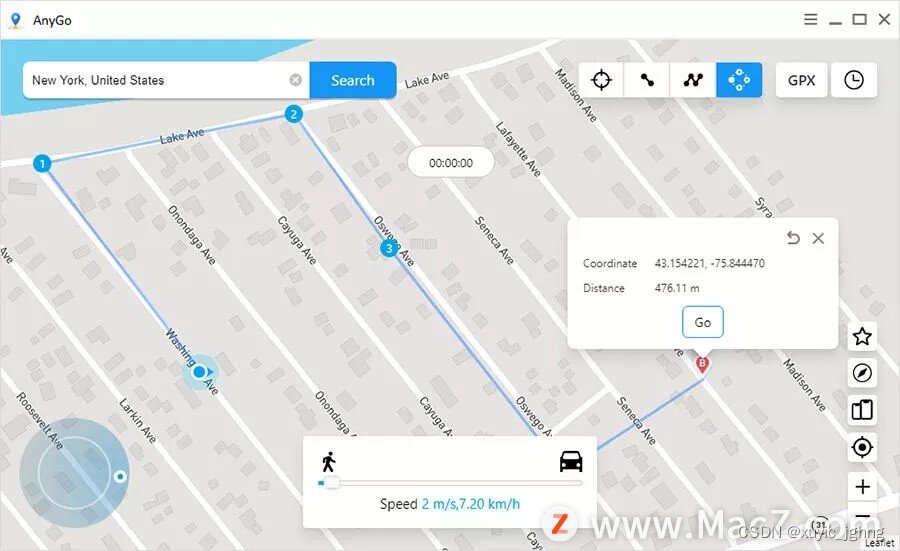 轻松虚拟gps定位 AnyGo中文 for mac