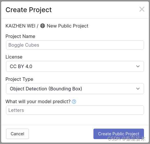 Create New Project