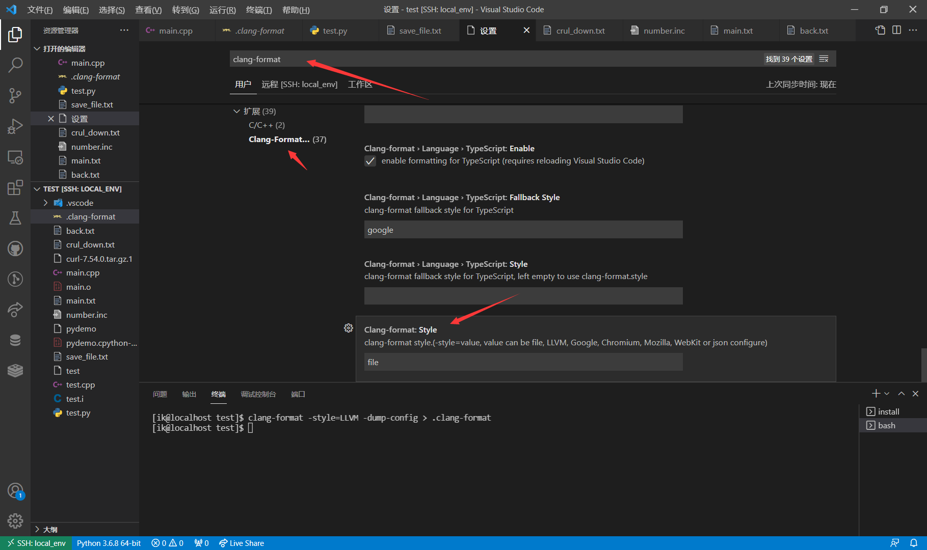 Clang format vscode Cache One