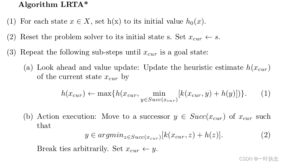 LRTA*(Learning-RTA*)