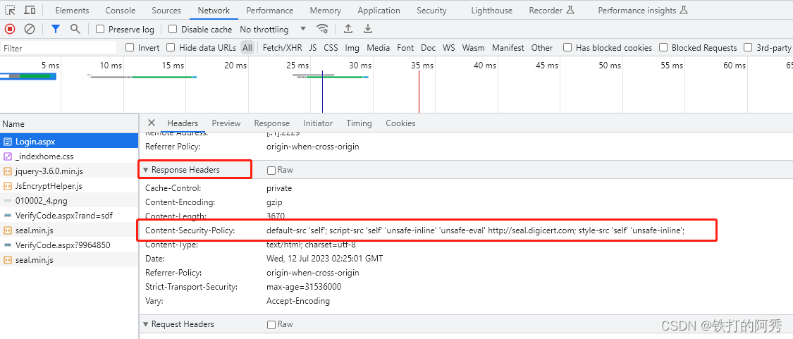 ASP.net 配置CSP