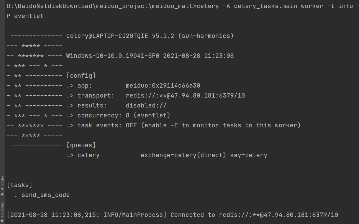 Django uses Clery to complete the mailbox task Programmer Sought
