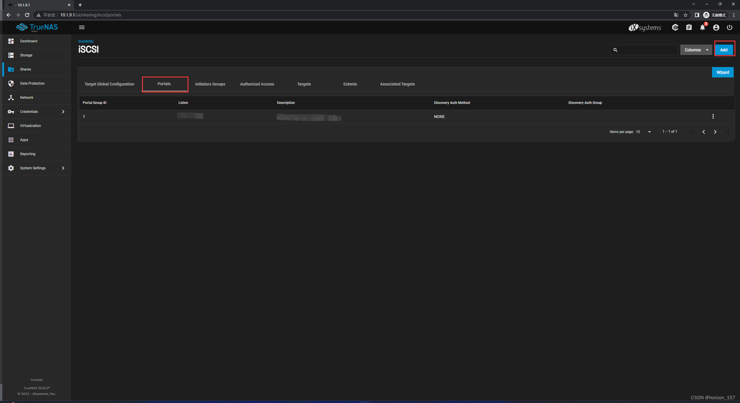 TrueNas Scale 配置iSCSI存储服务_truenas iscsiCSDN博客