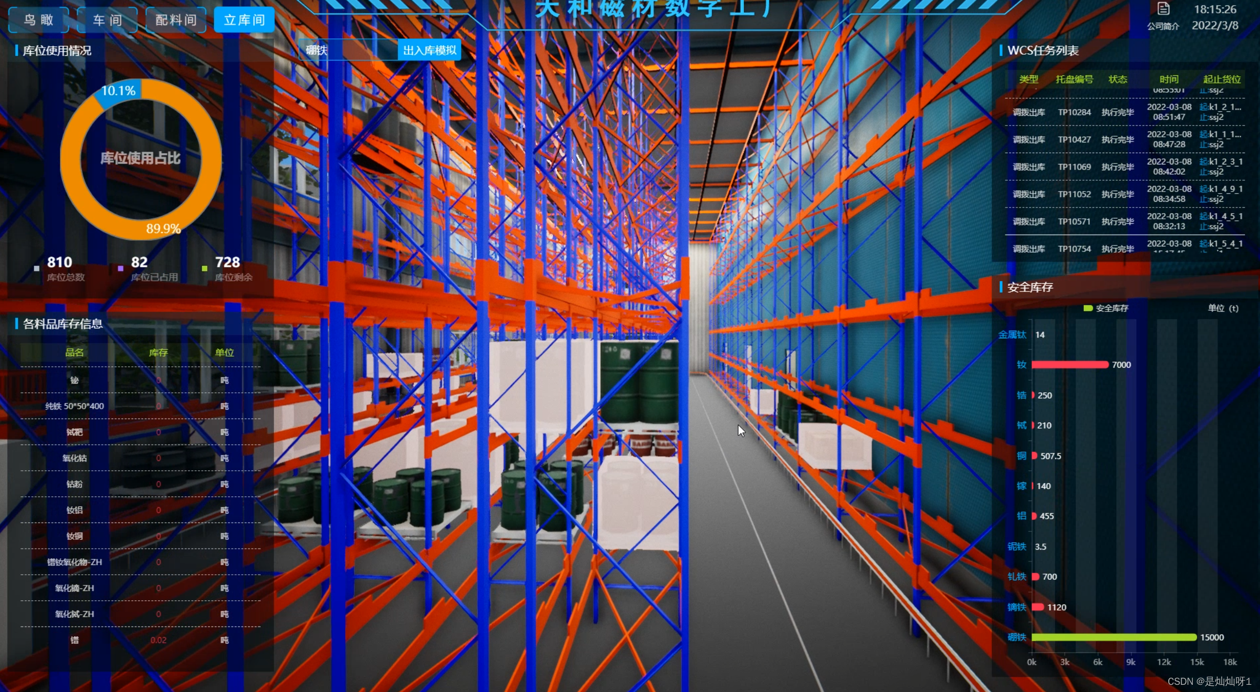 同种货物位置显示